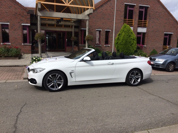 BMW SERIE 4 BLANCHE CABRIOLET